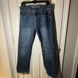 Nautica 31x32 Relaxed Fit Jeans Classic Denim Dungarees Work Faded Wash